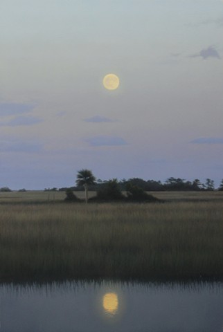"Fiddlers Marsh Moonrise" 
