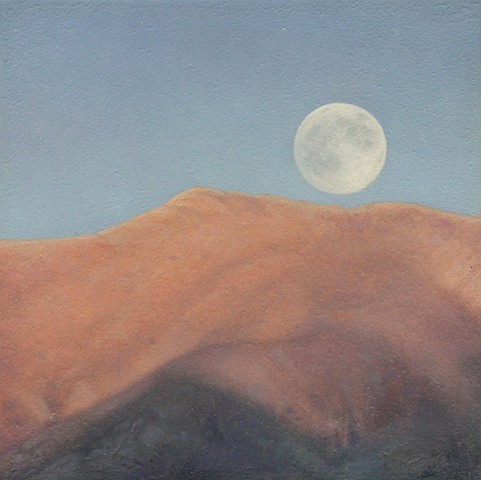 "Desert Moon Rise"