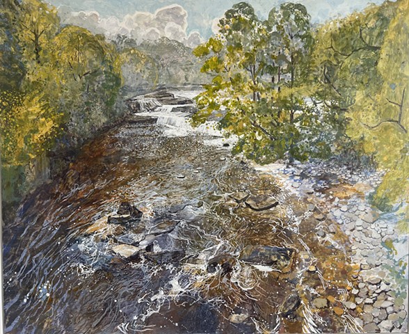 RIVER URE FROM THE BRIDGE 