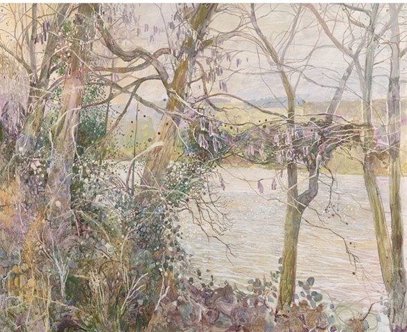 Fast Flowing Sunlit River 
