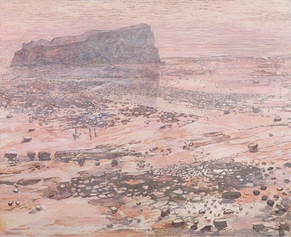 Fossil Beach At Sunset