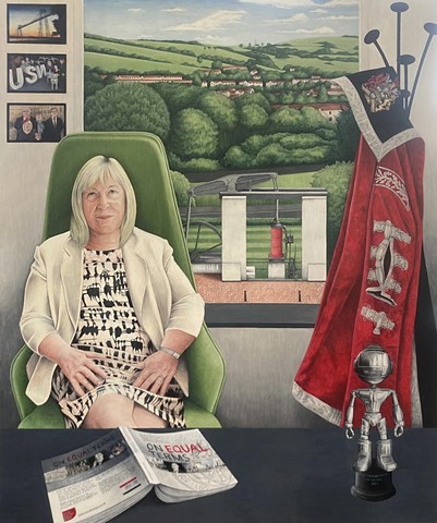 ‘On Equal Terms: Portrait of Dame Julie Lydon, Vice-Chancellor of the University of South Wales.