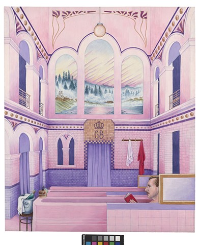 Inner Cover Design for the Criterion Collection's Edition of Wes Anderson's 'Grand Budapest Hotel'