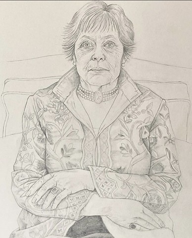 Sketch for portrait of Susan Nisbett