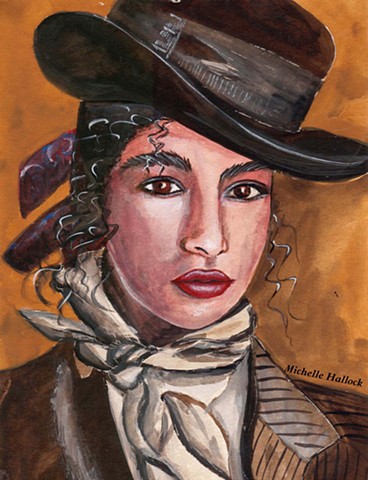 Lady with Black Hat