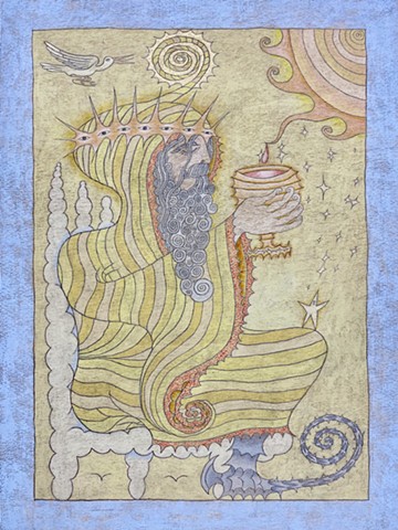 King of Cups (The Sun King Receives Solar Nectar)