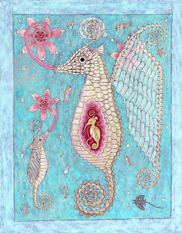 Pregnant Male Seahorse