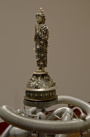 bronze buddha sculpture steven finke tooth