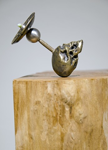 sculpture Steven Finke teeth bronze