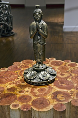 bronze buddha sculpture steven finke padma