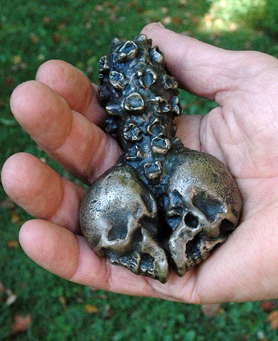 Two skull pacifier