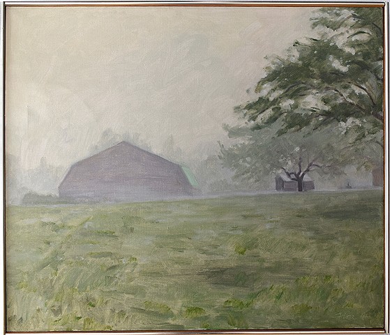 Joseph Fiore, Barn, Morning Fog, 1964
