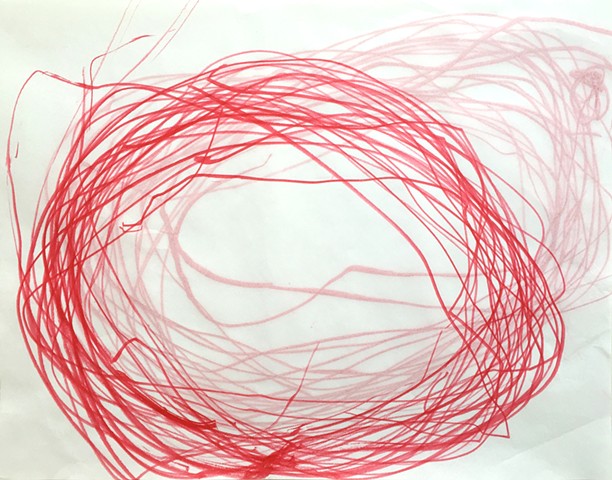 Frances Scanga Harrity
from the series Red Process Drawings
