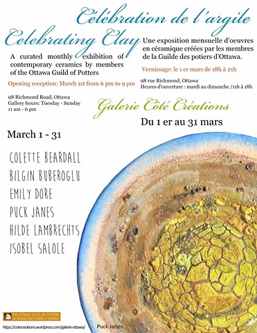 Celebrating Clay - Ottawa Guild of Potters, March 1- 31, 2018