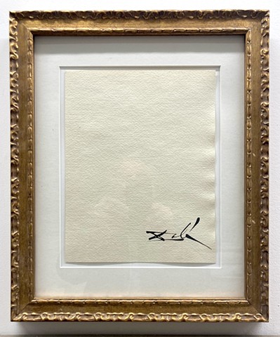 Dali signature on blank page