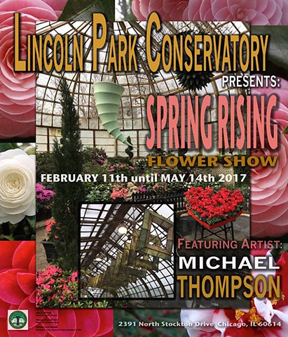 Poster for "Spring Rising" Show at the Lincoln Park Conservatoy