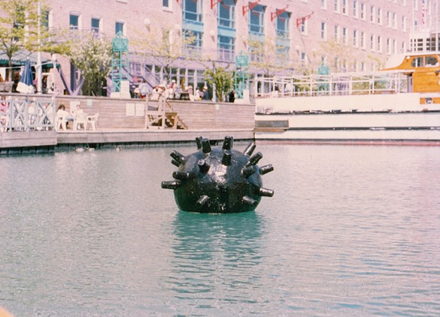 Flotilla chicago, floating artwork, floating sculpture, michael thompson chicago artist
