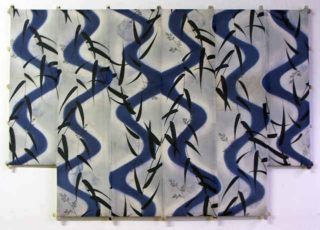 Michael Thompson Chicago artist, kite, Decorative Kite, Pagoda Red, Calligraphy, michaelthompsonart.com, michael thompson kites
