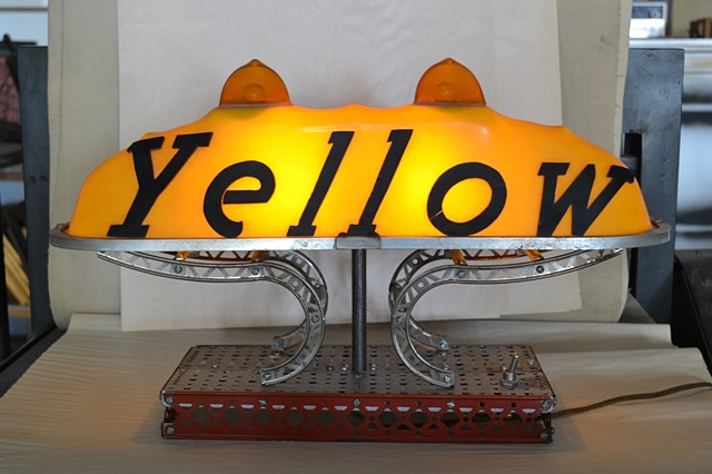Michael Thompson Chicago artist, Erector set, Taxi Light, Taxi Dome Light