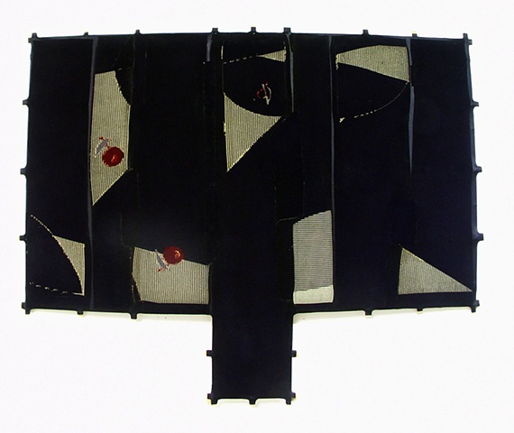 Michael Thompson Chicago artist, decorative kites, abstract art, Pagoda Red Chicago