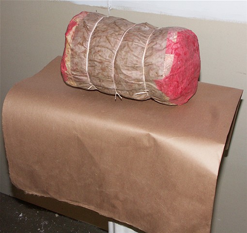 fake food, food sculpture, meat sculpture, styrofoam sculpture, michael thompson artist chicago