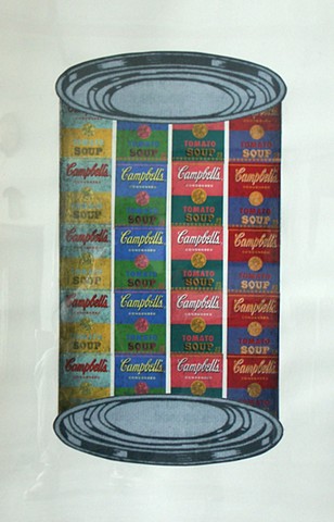 "My homage to Warhol from Campbell's homage to Warhol"