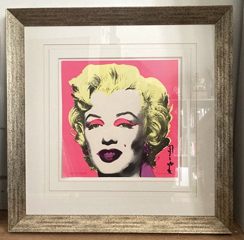 Michael Thompson chicago artist, fake art, Andy Warhol, Marilyn Monroe, Signed Andy Warhol, fluxust art, Dada art, 