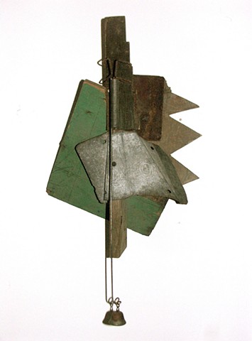 Michael Michael Thompson Chicago artist, assemblage, collage, found object sculpture, memory jug