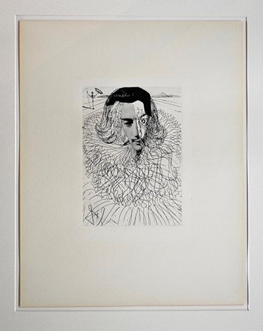 Dali etching, Salvador Dali, 