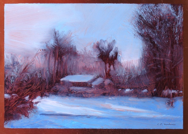 "First Snow's Dawn"  private collection