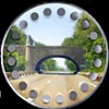 James Farm Bridge on 1989 Saab Hubcap -
  sold/commissioned
