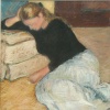 "Young Girl's Reflection" pastel-sold