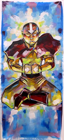 Aang From Avatar: the last Airbender commission from Heroescon2014