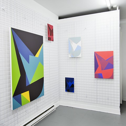 Installation Photo of "UP & DOWN" at Sardine in Brooklyn, June 2017