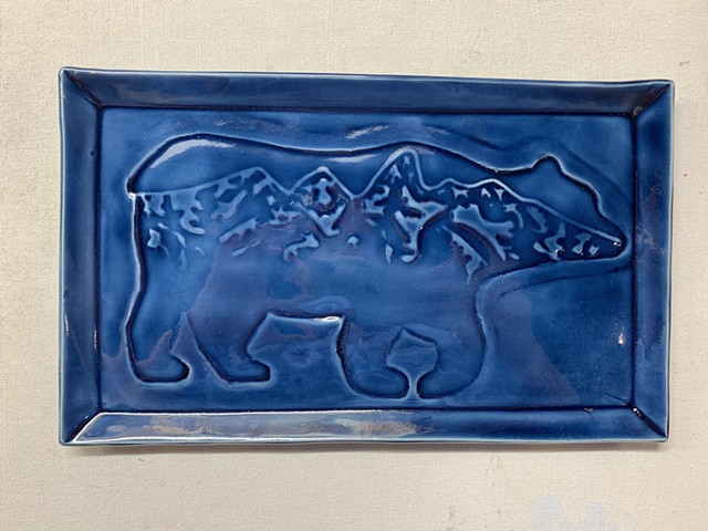 Teton Bear Stamped Plate