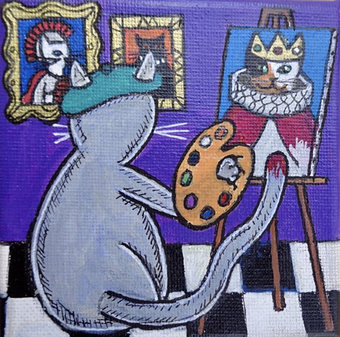 cat painter