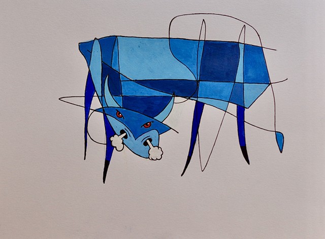 Brave Blue Bull