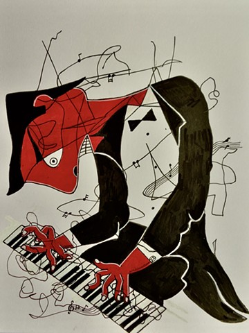 Black, White and Red all over