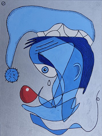Blue clown