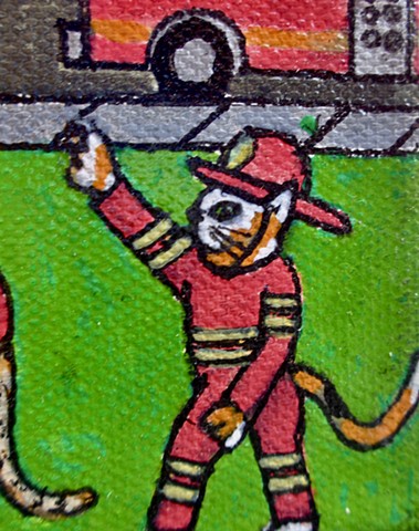 fire cats (detail)