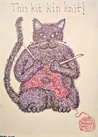 Knitting Kitten