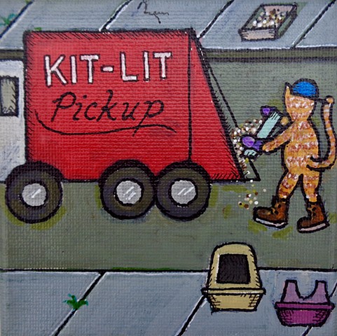 cat/trash