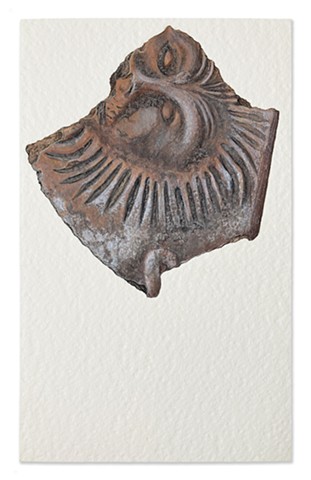 Mexican Sun Pottery Shard