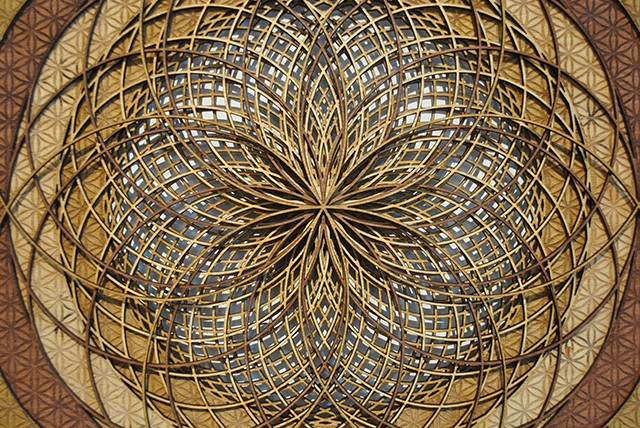 Flower of Life Sacred Geometry Lasercut Sculpture