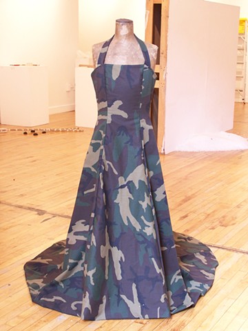 Wedding Gown, Army Fatigue, Fashion