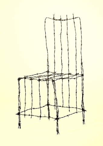 Sculpture, Conceptual Art, Chair, Barbed Wire