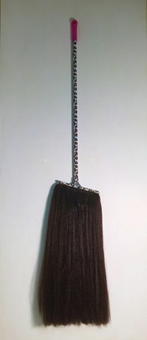 Conceptual Art Object, Broom, Hair