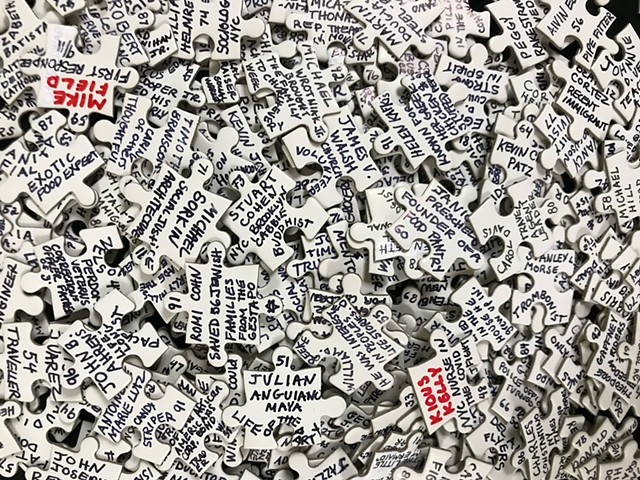 "1000 piece Covid-19 Jigsaw Puzzle", Close-up