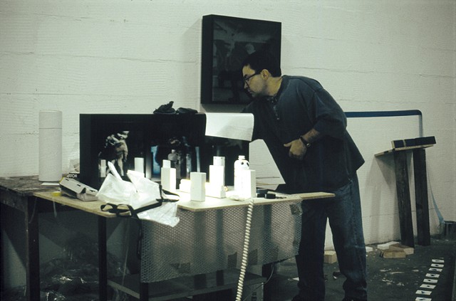 (trabajando en los talleres de la Fundación Kunst & Complex, 1993