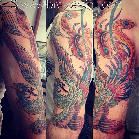 in progress phoenix tattoo